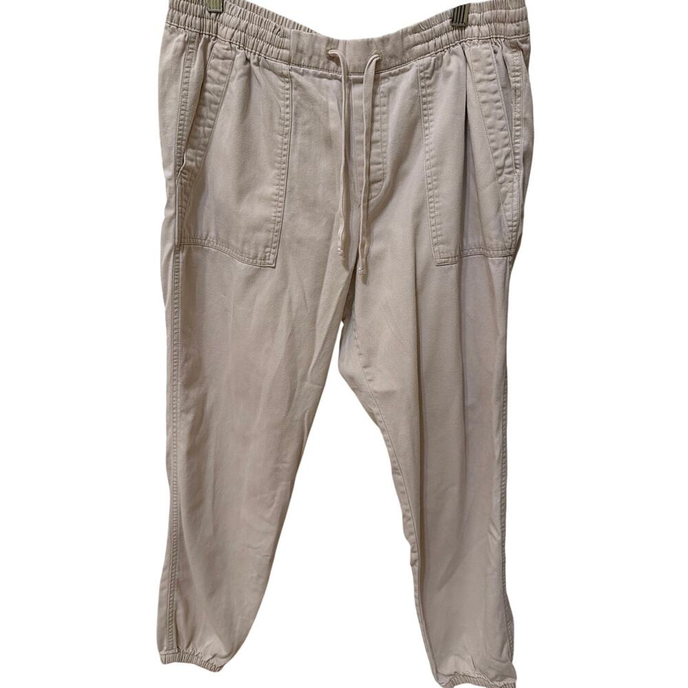 Gap Khaki Jogger Pants Women's Size Large Casual Utility Streetwear Punk Classic